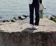 戴维贝拉儿童裤子春秋装女童抗菌防螨喇叭裤女宝洋气休闲裤 实拍图