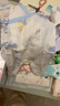 全棉时代纯棉新生婴儿抗菌纱布连体衣服新款防蚊宝宝春夏满月服和袍59码 【四季款】寻梦热气球 59cm （0-3个月） 实拍图