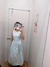 优衣库女装棉麻层叠连衣裙/无袖裙子26春夏新款482788 60 浅蓝色 S 实拍图