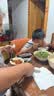 万为北欧轻奢餐椅家用现代简约靠背椅意式酒店餐厅皮椅凳子娃娃椅新款 橙色【 耐磨超纤皮  送货上楼】 实拍图
