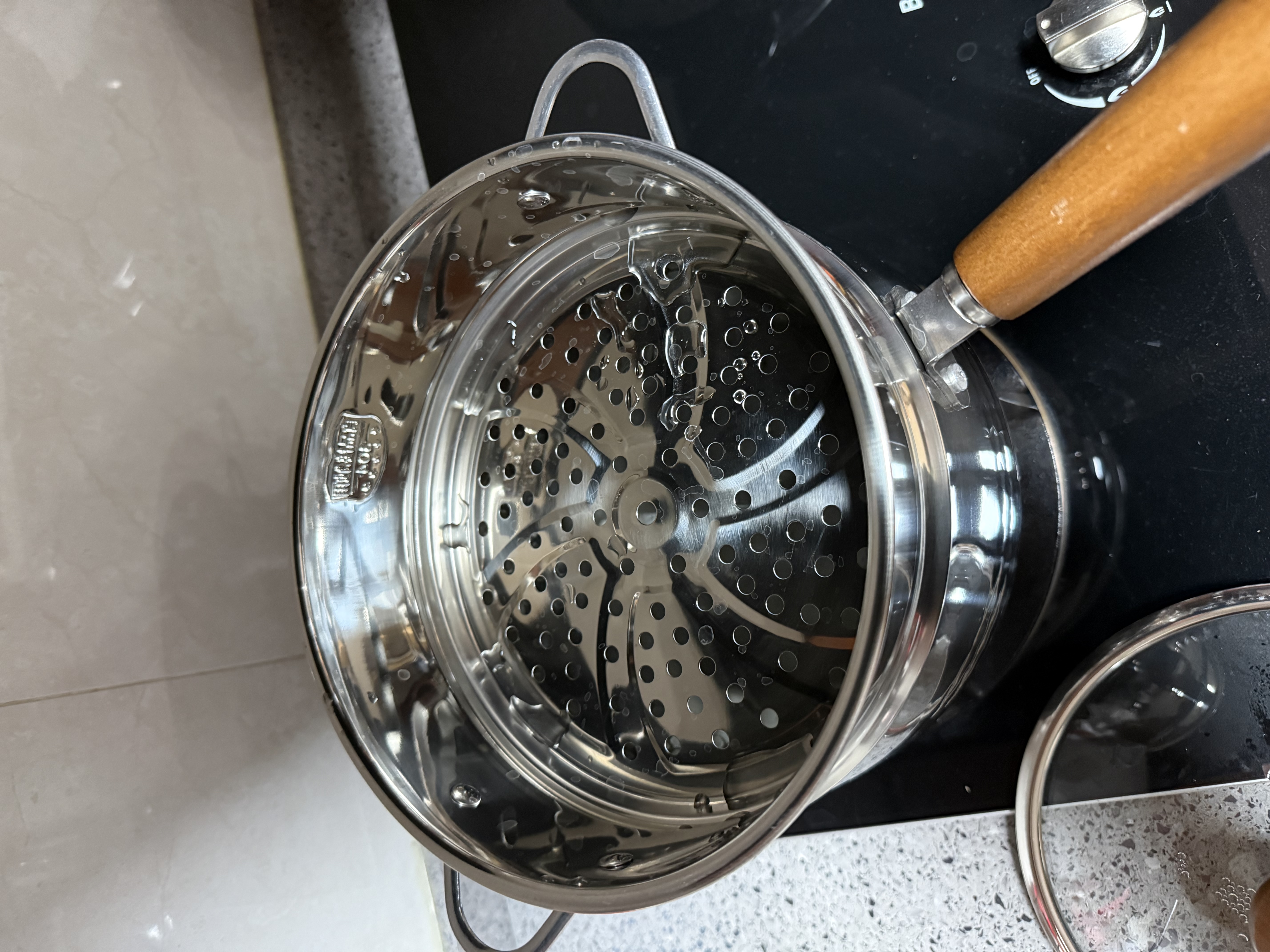 双枪（Suncha）雪平锅 316L不锈钢婴儿辅食泡面蒸煮两用食品级奶锅18cm配蒸笼 实拍图