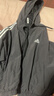 adidas三条纹休闲宽松连帽夹克薄外套女装春夏阿迪达斯官方轻运动 黑色/白   M 实拍图