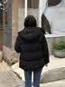 波司登（BOSIDENG）反季羽绒服【小蛮腰】90绒商场同款女90绒可脱卸帽显瘦保暖外套 黑色|8056 XS 155/80A 体重约100斤以内 实拍图