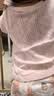 印品棉棉屋2件装夏季日系中小儿童装半袖上衣纯全棉a类女童宝宝短袖t恤外穿 纯色粉紫花短袖2件装 80 实拍图