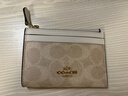 蔻驰（COACH）【品牌直供】女士经典标志便携多卡位卡包卡其白CW870 520礼物 实拍图
