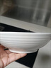 7英寸纯白霜月盘牛肉面餐具碗创意商用家用大汤碗釉彩简约高级碗 7英寸纯白横纹碗【1只装】 实拍图