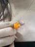宝蒂兹（Potticy）18K珐琅彩葫芦吊坠 新中式鎏彩福禄挂坠项链锁骨链节日礼物送女友 【18K珐琅彩暖橙葫芦吊坠】 实拍图