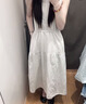 优衣库女装棉麻条纹层叠连衣裙/无袖裙子26春夏新款484787 01 乳白色 S 实拍图