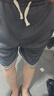 策息短裤男夏季美式运动健身篮球裤子男生宽松冰丝速干男士五分大裤衩 黑色+深灰 XL -建议110-130斤左右 实拍图