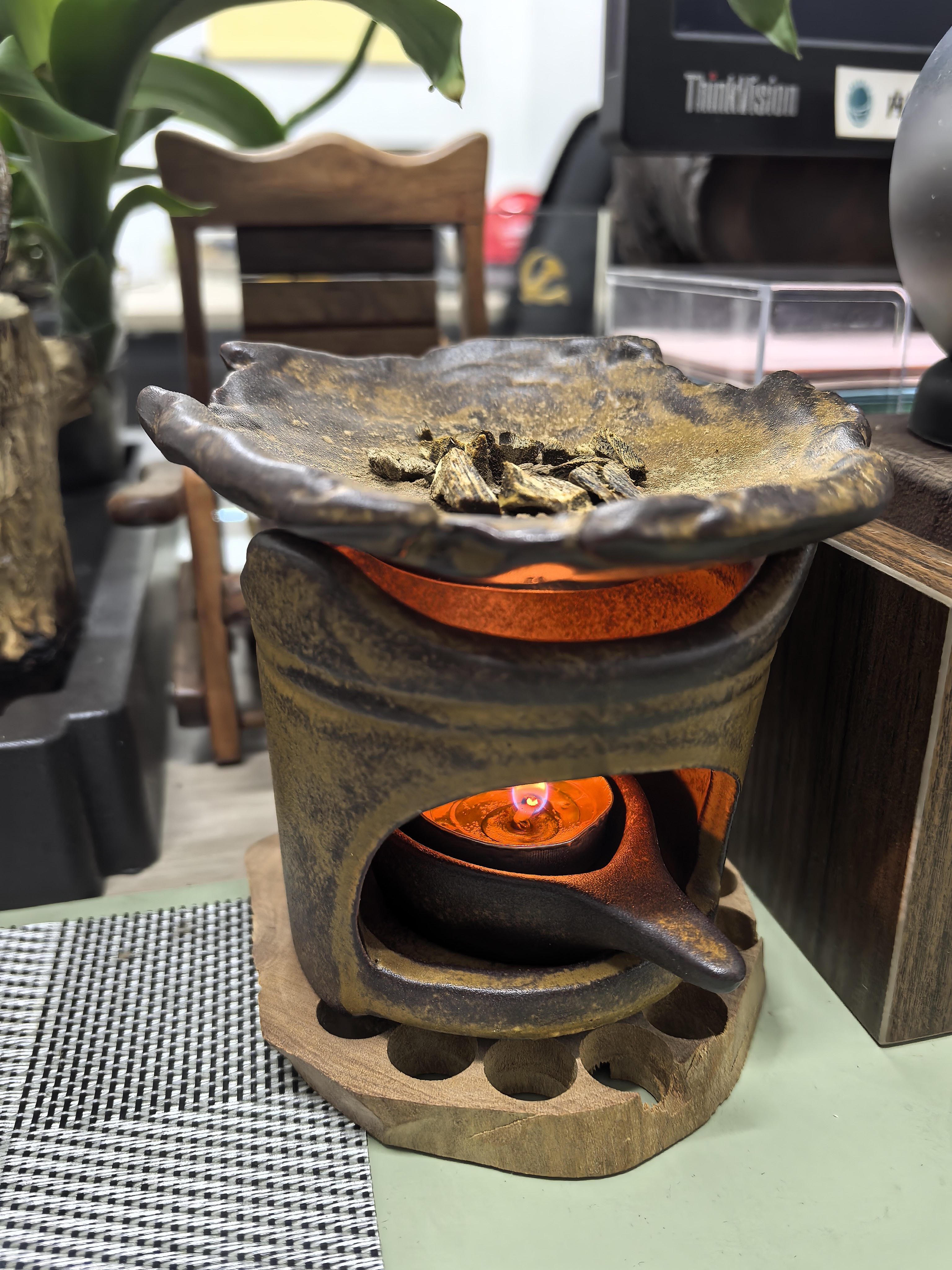 轩椽阁陶瓷隔火空熏炉烘焙炉烤茶炉茶叶提香器蜡烛醒茶器檀香香粉熏香炉 实拍图