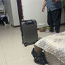 双星（doublestar）行李箱拉杆箱男次日达可登机箱大容量学生铝框密码箱旅行箱皮箱子 深灰色【加厚铝框可坐可踩】 20英寸  小型可上飞机-加厚箱体 实拍图