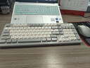 前行者V1蓝牙无线键盘鼠标套装机械手感静音三模男女生办公高颜值键鼠便携电脑笔记本平板iPad手机通用 奶油灰-三模键鼠套装-白光【无线/蓝牙/有线】 实拍图