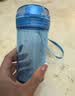 特百惠（Tupperware）晶彩mini塑料杯280ML 男女学生夏季水杯子儿童双饮口便携 碧海蓝 实拍图
