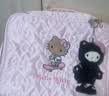 野兽派家居（tbh）三丽鸥Hello Kitty大号绗缝旅行收纳袋手提大容量洗漱包 粉色豹纹 实拍图