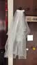 迪普尔新娘头纱头饰求婚领证结婚庆盖头网红蝴蝶结发夹表白拍照道具仪式 实拍图