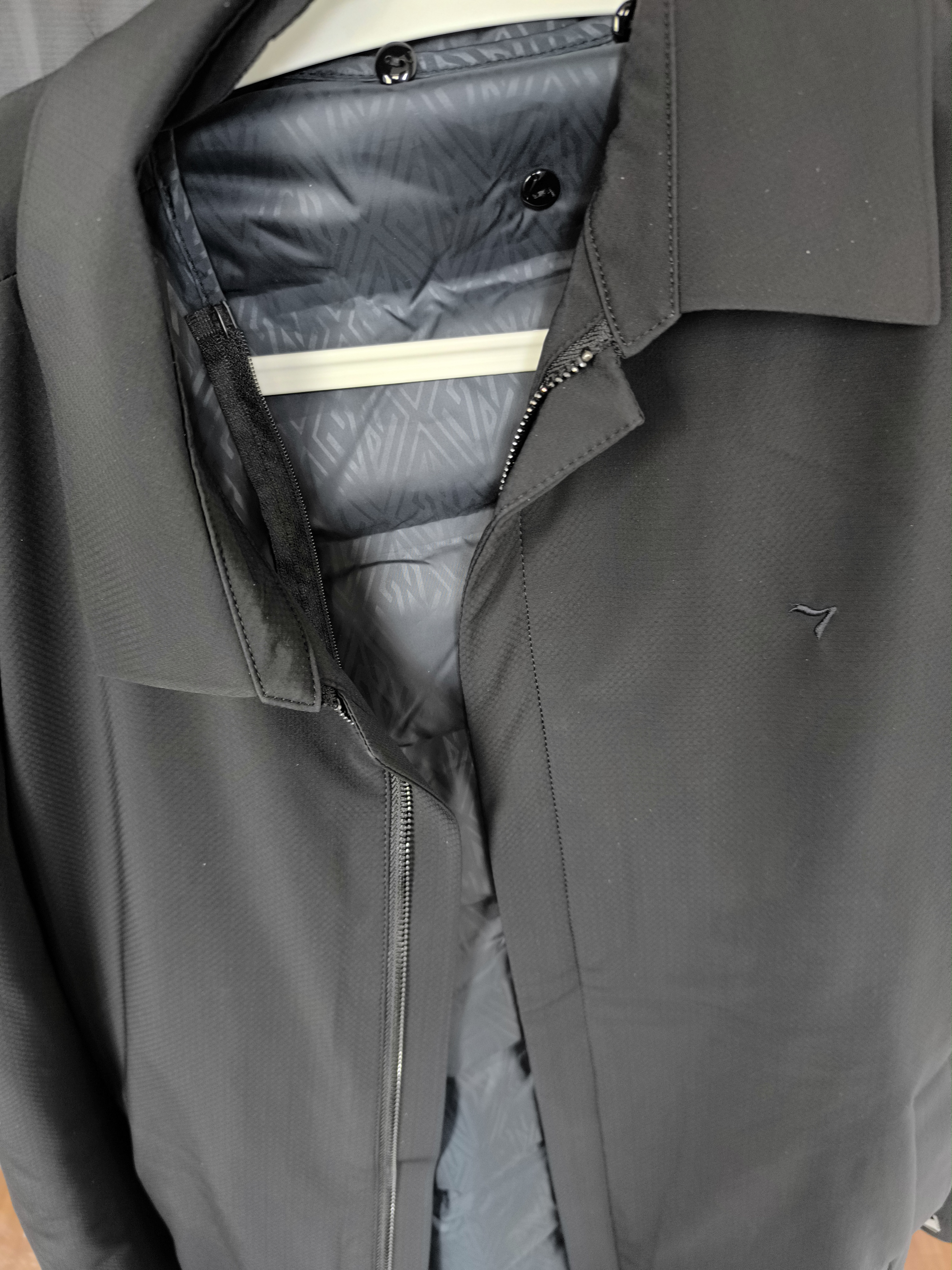 柒牌【羽绒夹克】翻领羽绒服2025秋冬休闲白鸭绒商务行政夹克外套 实拍图