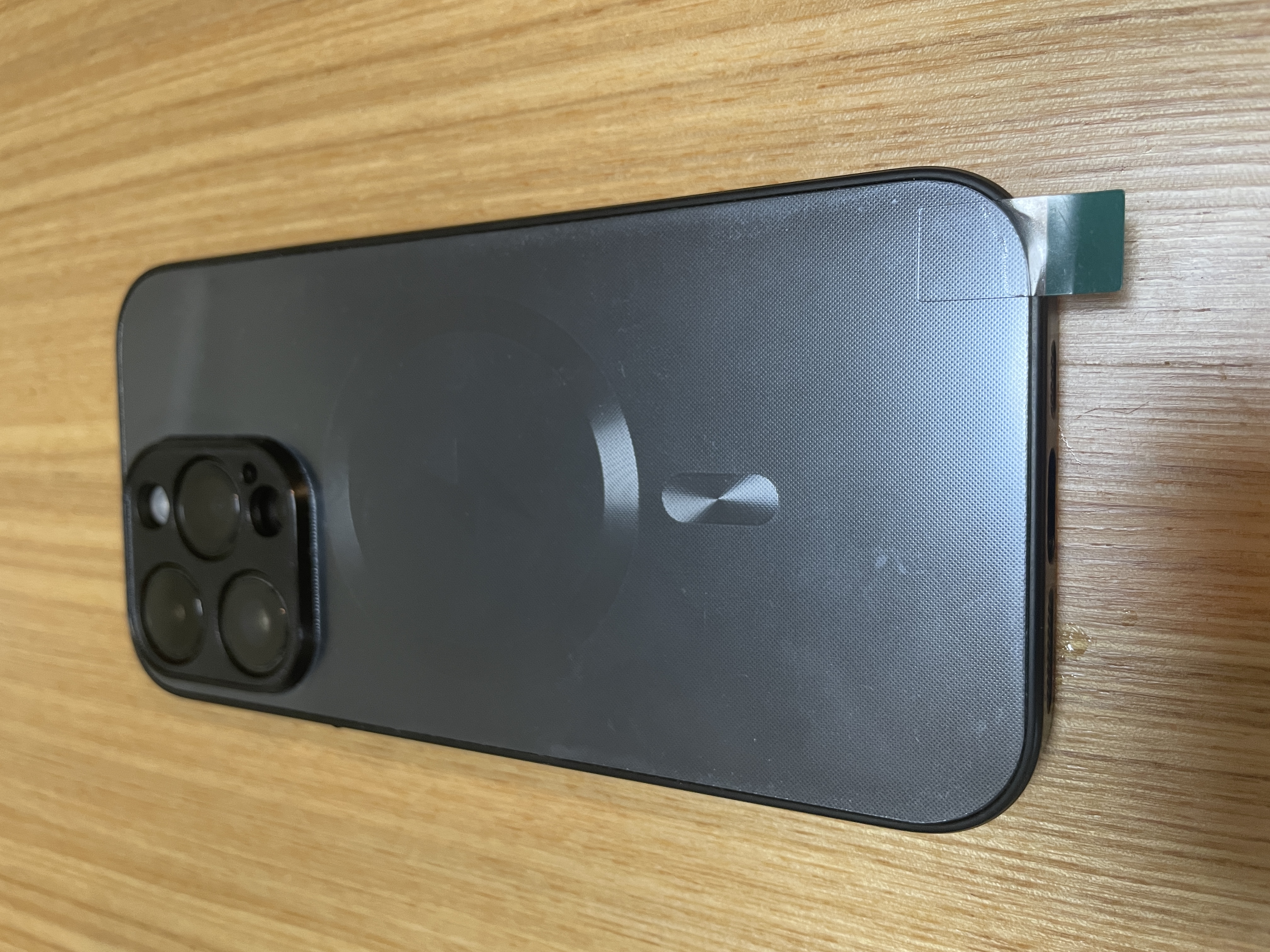 Ekakashop适用苹果14pro手机壳iphone14pro保护套magsafe磁吸全包超薄防摔硬壳AG闪电商务款 黑色 实拍图