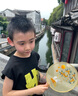 G.duck小黄鸭男童夏装套装2024新款儿童衣服韩版时尚一岁宝宝运动两件套 黑色 90 尺码1~2岁【 80-90cm】 实拍图