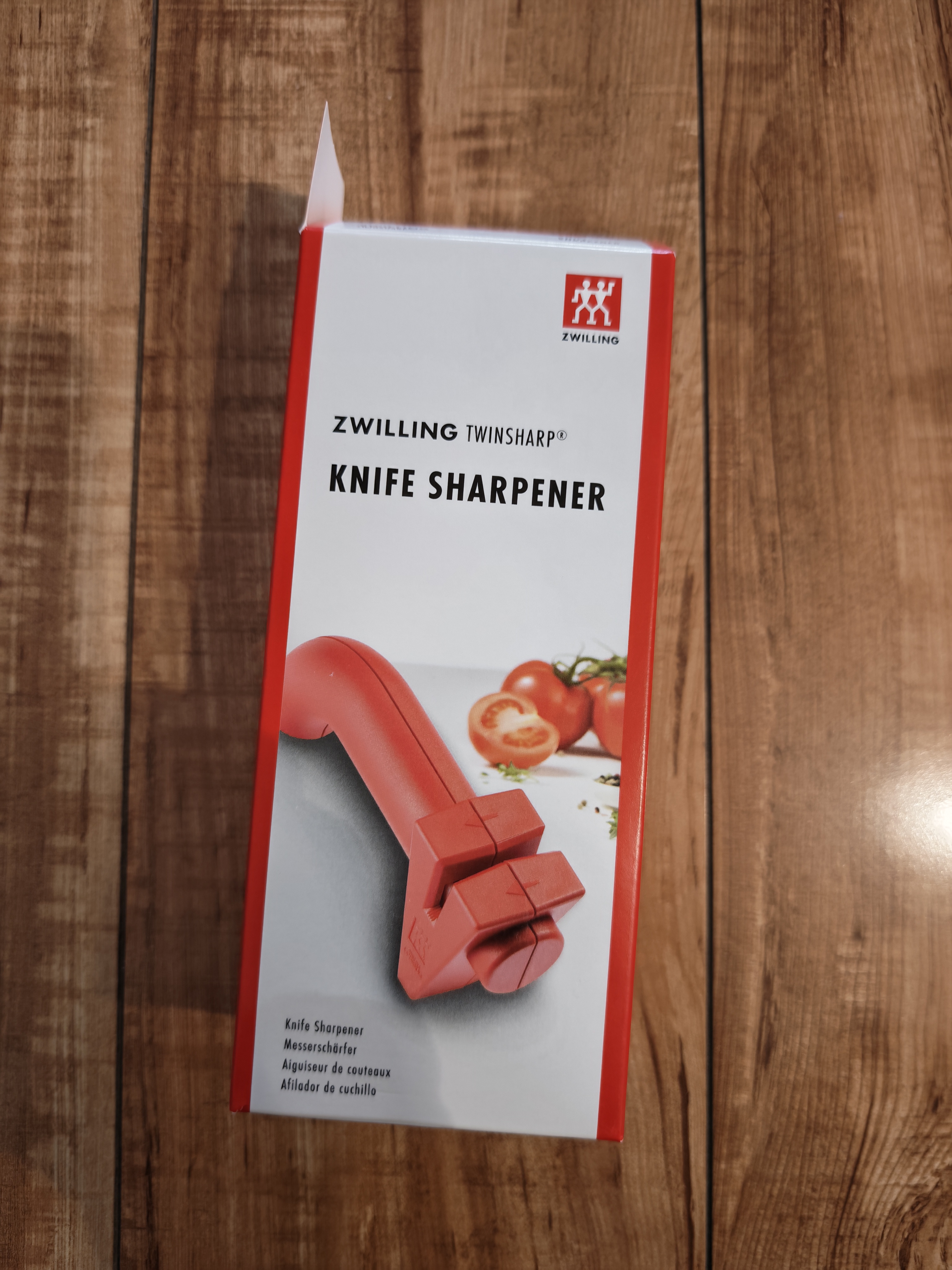 双立人（ZWILLING）红色磨刀石磨刀器磨刀棒磨刃器厨房用品菜刀水果刀具通用德国进口 实拍图