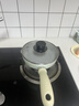 苏泊尔（SUPOR）宝宝辅食锅婴儿奶锅汤锅不粘食品级煮面热牛奶小锅蒸格电磁炉通用 薄荷绿【煎锅】带玻璃盖- 16cm 实拍图