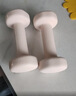 Keep哑铃女士健身家用彩色浸塑环保手铃亚铃全身塑形樱粉1kg*2 实拍图