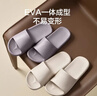 京东京造【抗菌皮纹拖】eva软弹拖鞋居家室内防滑浴室凉拖 香芋紫 35-36 实拍图