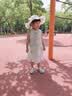 La Chapelle拉夏贝尔女童连衣裙2026新品洋气儿童夏装公主裙宝宝夏季无袖裙子 米色 送帽子 110 建议身高101-110cm 实拍图