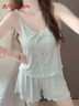 古今（GUJIN）荡领性感冰丝吊带睡裙睡衣女夏家居服轻薄露背丝滑仿真丝连衣裙XL 实拍图