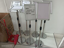 豪思克普 指示牌立式A4【银色圆角】引导牌水牌广告展示牌落地不锈钢标识牌会议指示牌 实拍图