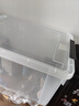禧天龙塑料衣物收纳箱玩具整理箱车载储物箱55L 透明 1个装 带轮 实拍图