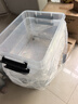 禧天龙塑料衣物收纳箱玩具整理箱车载储物箱55L 透明 3个装 带轮 实拍图