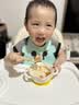 葆氏宝宝辅食碗儿童吃饭吸盘鹰嘴硅胶可折叠收纳双耳蛋花碗儿童餐具 实拍图