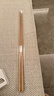 onlycook筷子 无漆无蜡榉木火锅筷油炸筷 加长防烫煎鱼筷42cm 两双装 实拍图