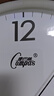 康巴丝（Compas）挂钟客厅钟表 简约钟表客厅石英钟表挂墙时钟 c2877咖木色 33.5cm 实拍图