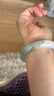 印象眸【价保618】天山翠玉手镯宽条飘绿玉石镯子送女友约53-54mm 实拍图