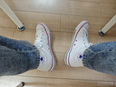 匡威（Converse）All Star夏季经典帆布男女高帮休闲运动小白鞋101009 101009/白色 42.5 实拍图
