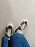FILA FUSION斐乐女鞋帆布鞋女 低帮板鞋POP轻质帆布鞋休闲运动鞋女 黑-BK 37.5 实拍图