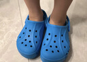 CROCS卡骆驰贝雅儿童洞洞鞋户外包头童鞋沙滩鞋凉鞋拖鞋/207013/207012 海蓝-456 28 (165mm) 实拍图