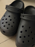 卡骆驰（CROCS）经典云朵洞洞鞋时尚百搭女鞋花园鞋沙滩鞋|206750 黑色-001(含智必星) 38 (240mm) 实拍图