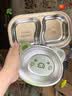 onlycook辅食碗饭碗小碗 304不锈钢婴幼儿汤盆面碗 儿童宝宝餐具-中号恐龙 实拍图