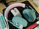 觅声射手座头戴式降噪有线HiFi游戏耳机三角洲行动吃鸡专业听声辨位fps电脑电竞专用耳麦 usb接口魔幻青-集成星云声卡芯片 实拍图