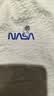 NASA MARVEL短袖T恤男士夏季休闲宽松立领速干透气户外运动上衣 浅灰 XL 实拍图