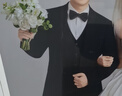 罗蒙领结男士宴会婚礼新郎时尚正装衬衫蝴蝶结 条纹领结  黑色  实拍图