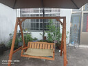 紫叶 户外遮阳伞太阳伞庭院摆摊花园阳台岗亭方形室外罗马伞露台户外 卡其色 加粗款圣保罗3米方形【配370斤水箱】 实拍图