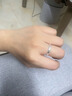 BJYLS999足银戒指女男素圈食指环小众开口纯银尾戒饰品生日礼物送女友 【999足银】极简素圈戒指-女款 实拍图