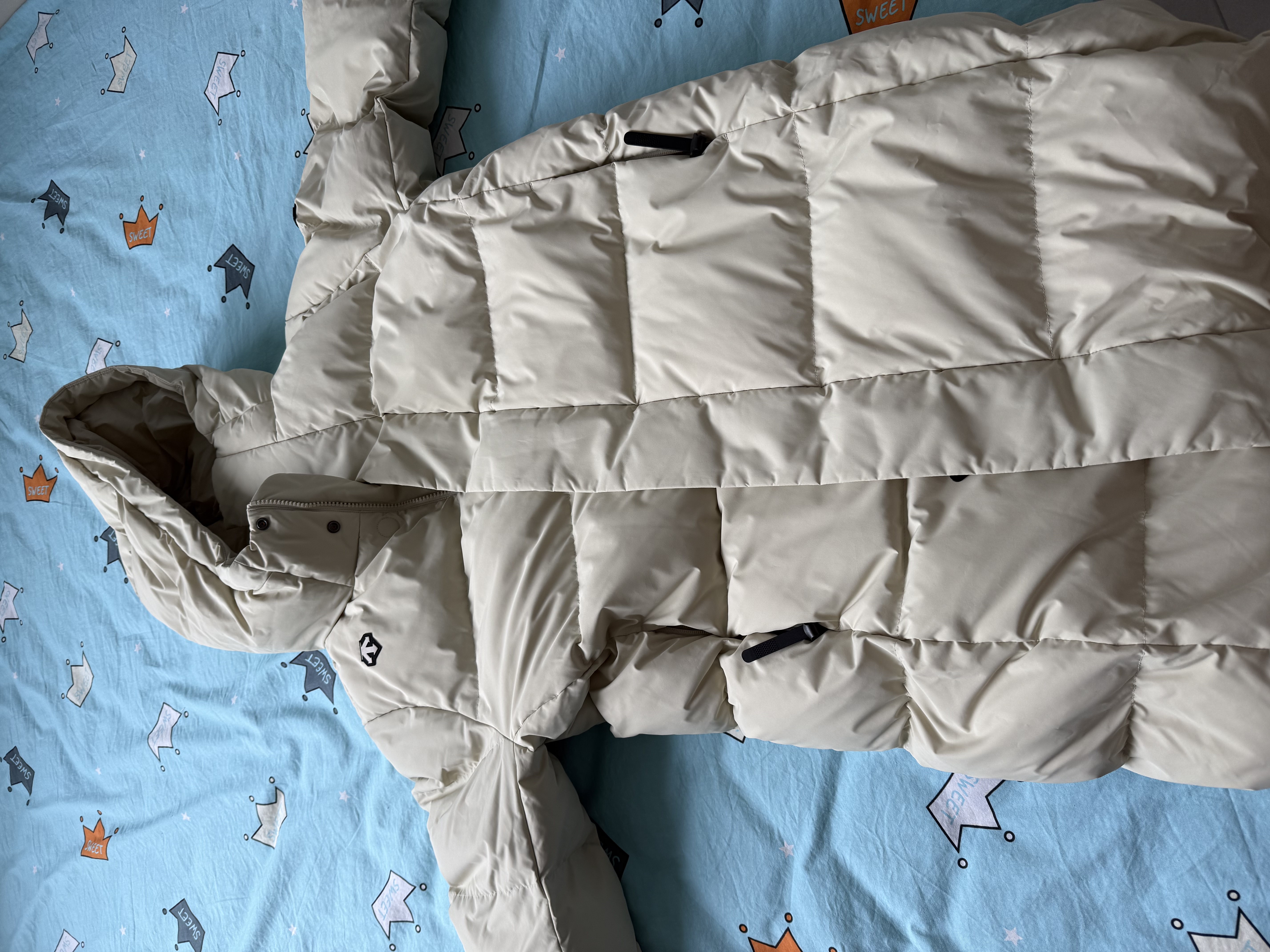 迪桑特（DESCENTE）迪桑特SKI STYLE系列HEAT NAVI男女款长款鹅绒运动羽绒服 女子BE-米色-D5492SDJ52 M (男170/女165) 实拍图