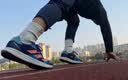 adidas adizero RC 4超轻缓震训练备赛体测薄底竞训跑鞋阿迪达斯 深蓝/浅蓝/粉   41 实拍图