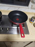 特福（Tefal）特福炒锅有钛不粘锅家用32cm炒菜锅可进洗碗机少油烟大直径炒锅 实拍图