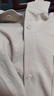 名创优品（MINISO）短袖衬衫男士夏季新款凉感冰丝衬衣宽松休闲白色薄外套 浅米 2XL 实拍图