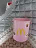 ins风美式复古笔筒卡通个性高颜值学生桌面办公室大容量可爱简约收纳桶塑料 少女粉+M字母贴纸 实拍图